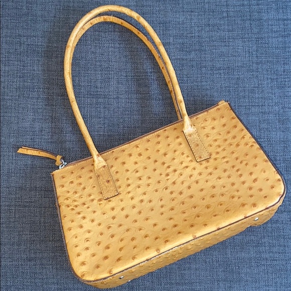 Talbots Handbags - Talbots Ostrich Leather Handbag